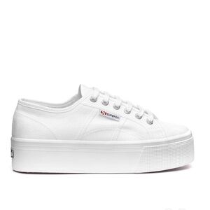 SUPERGA 2790 Platform Sneakers White Size EU 37.5